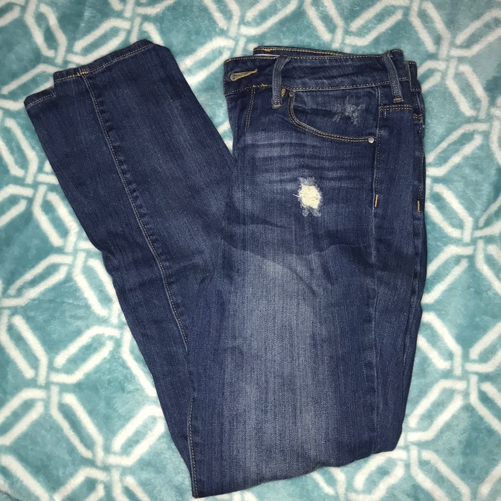high waisted skinny jeans